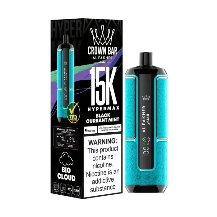 Al Fakher Crown Bar 15000 Puffs Hypermax Disposable In UAE - Image 7