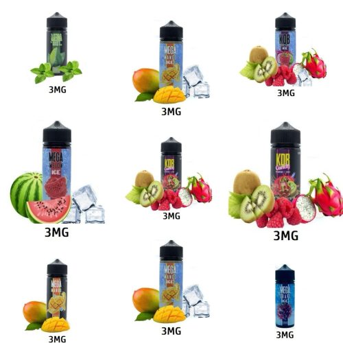 Mega 120mL Vape E-Liquid 3mg In UAE