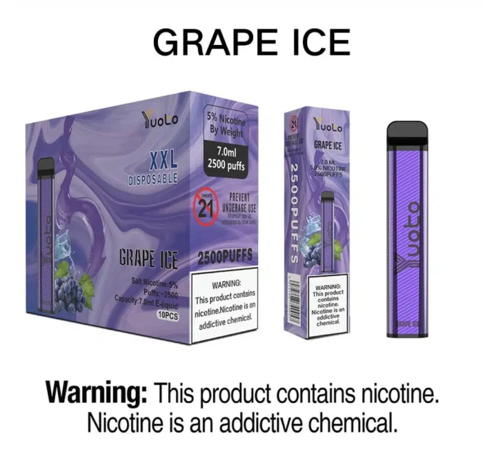 Yuoto XXL 2500 Puffs Disposable Vape  in UAE Dubai - Image 2