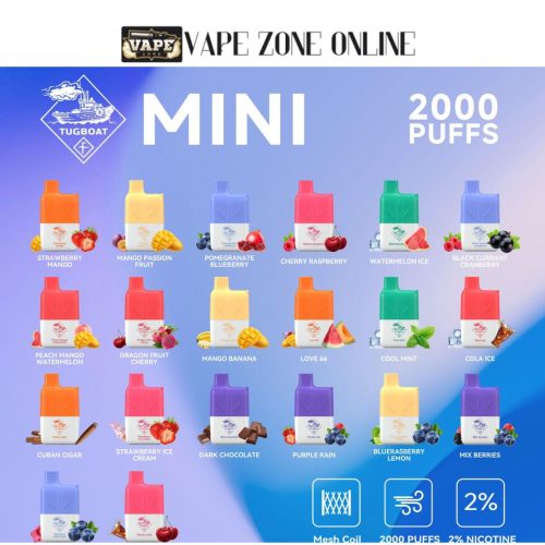 Tugboat Mini 2000 Puffs Disposable